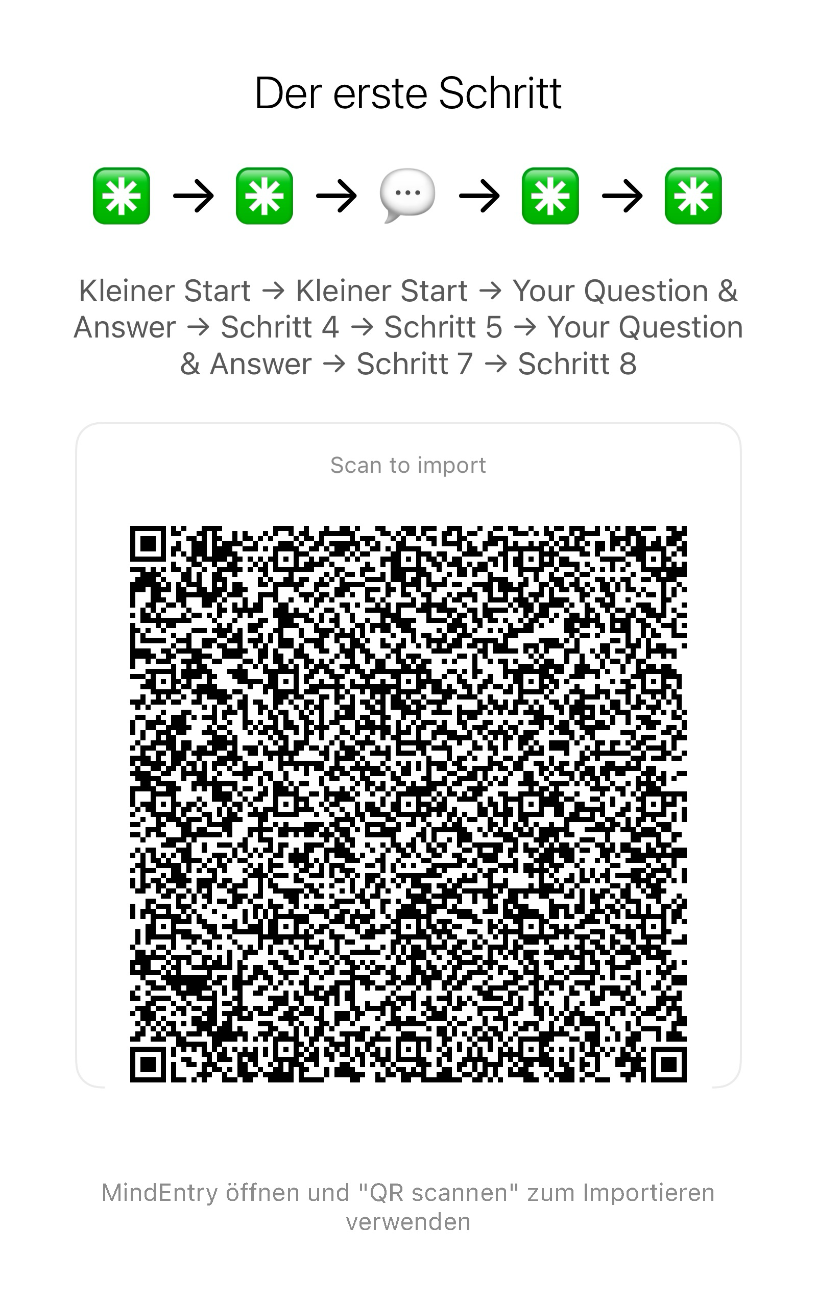 MindEntry-Import-QR-Code für The First Move