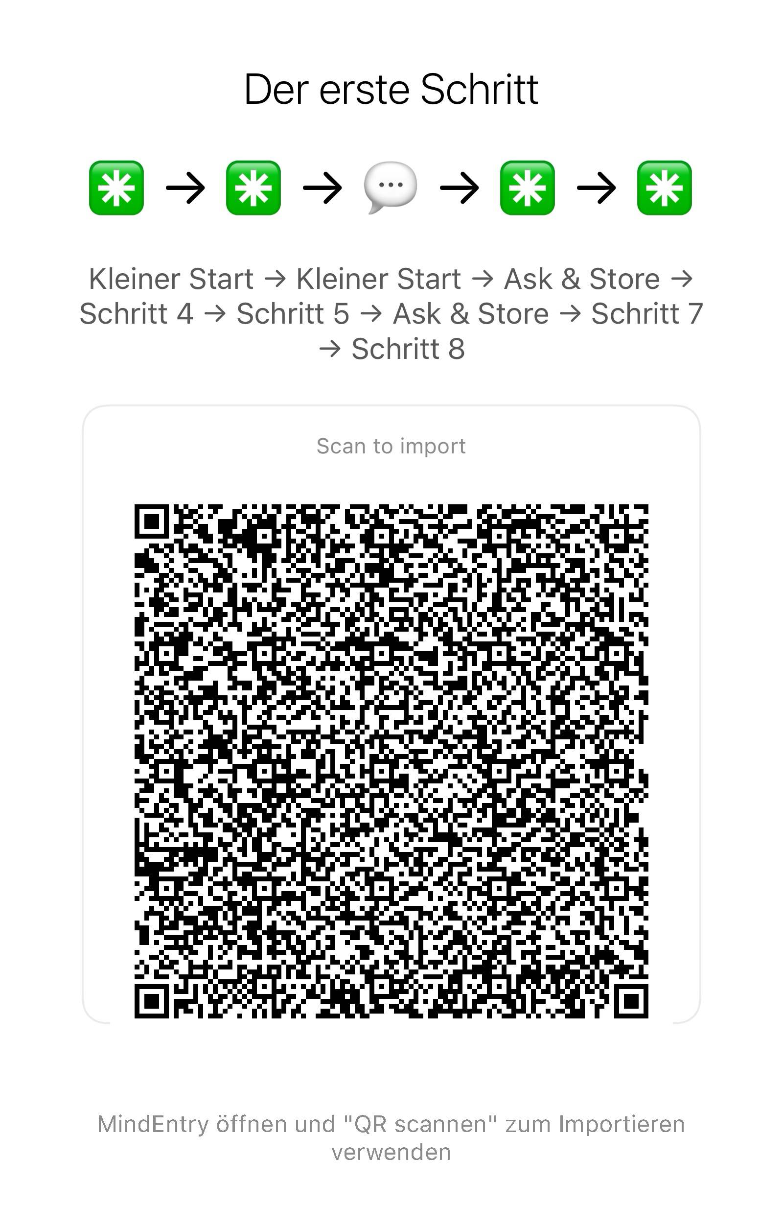 MindEntry Recipe QR Code