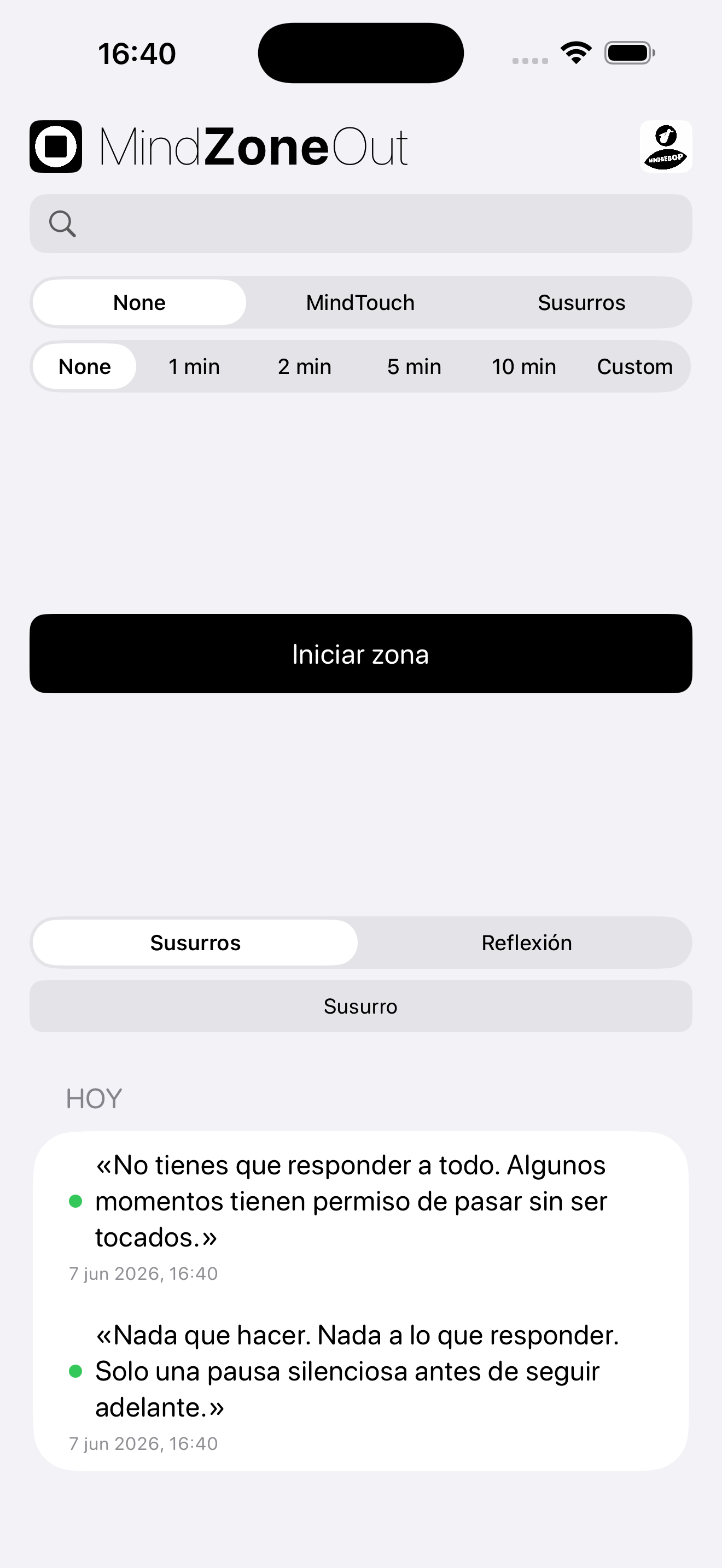 MindZoneOut screenshot