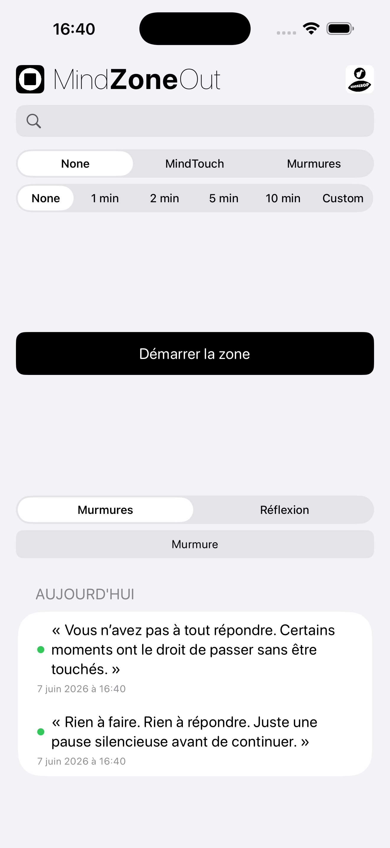 MindZoneOut screenshot