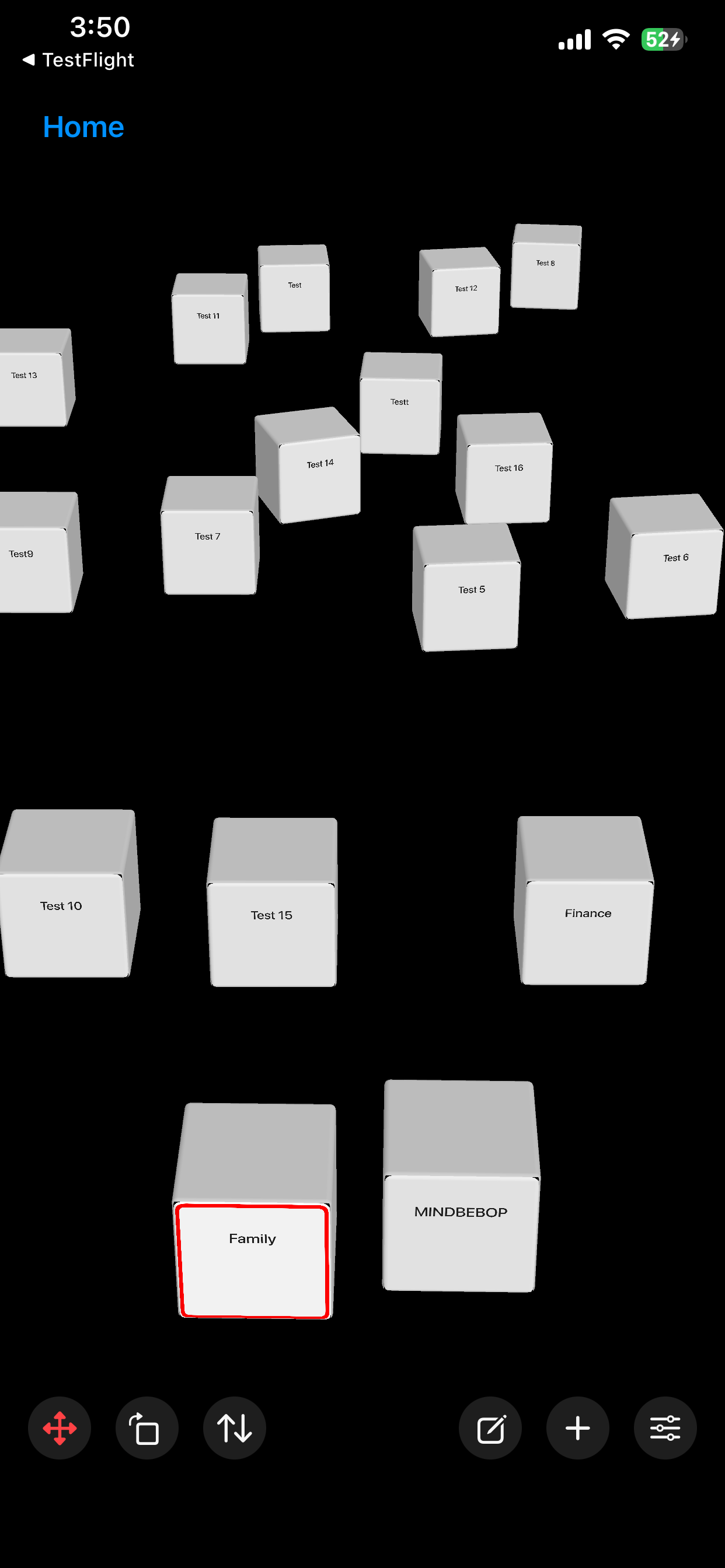 Thought Space in MindBackyard, Dark Mode