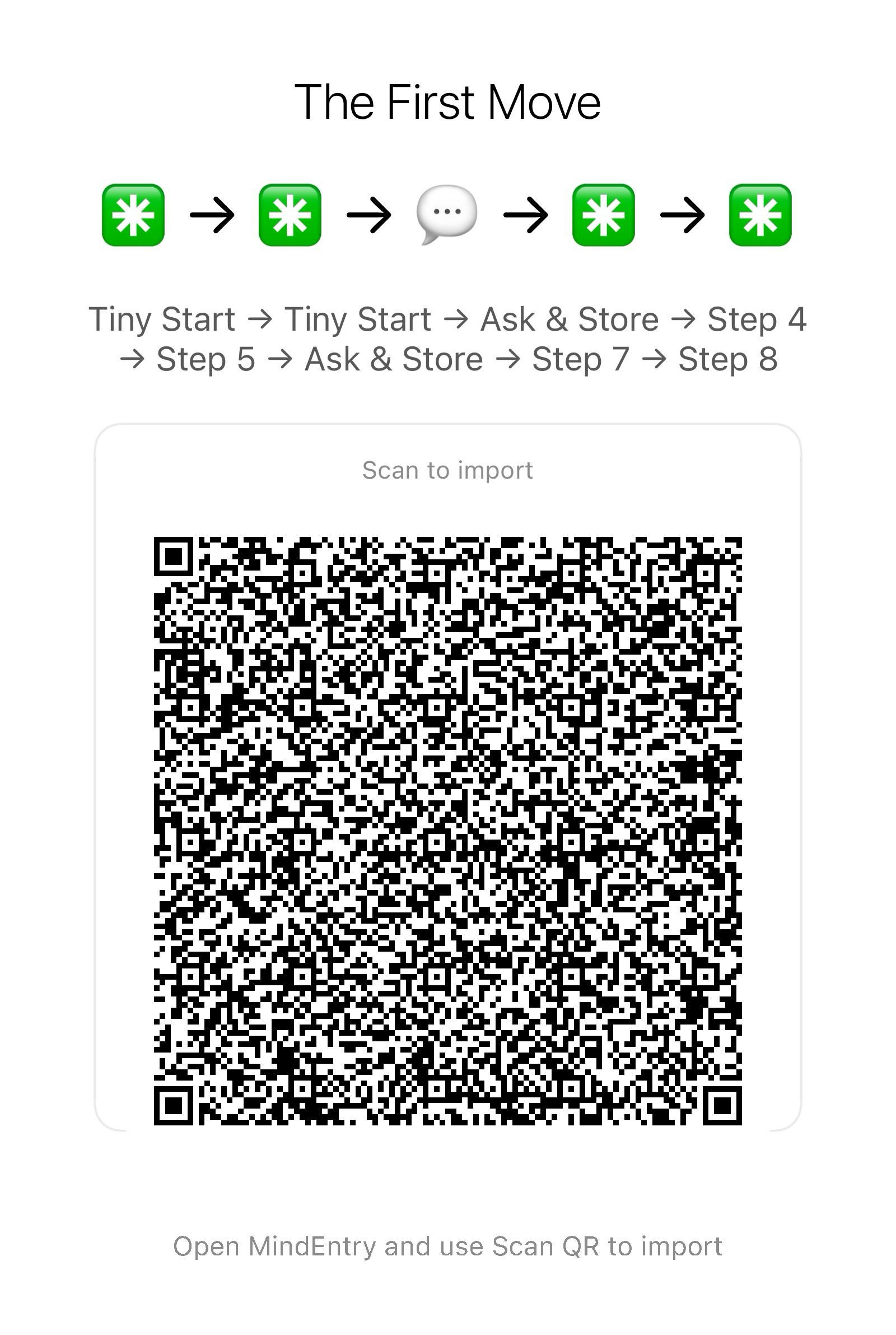 MindEntry Recipe QR Code